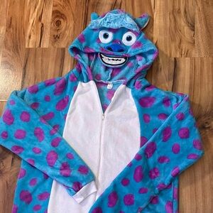 Source Unknown Blue and Purple Sulley-Inspired Men’s Onesie